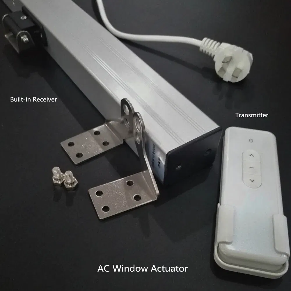 AC Power Built-in Receiver Remote Chain Window Opener Actuator for Automatic Window Skylight Roof