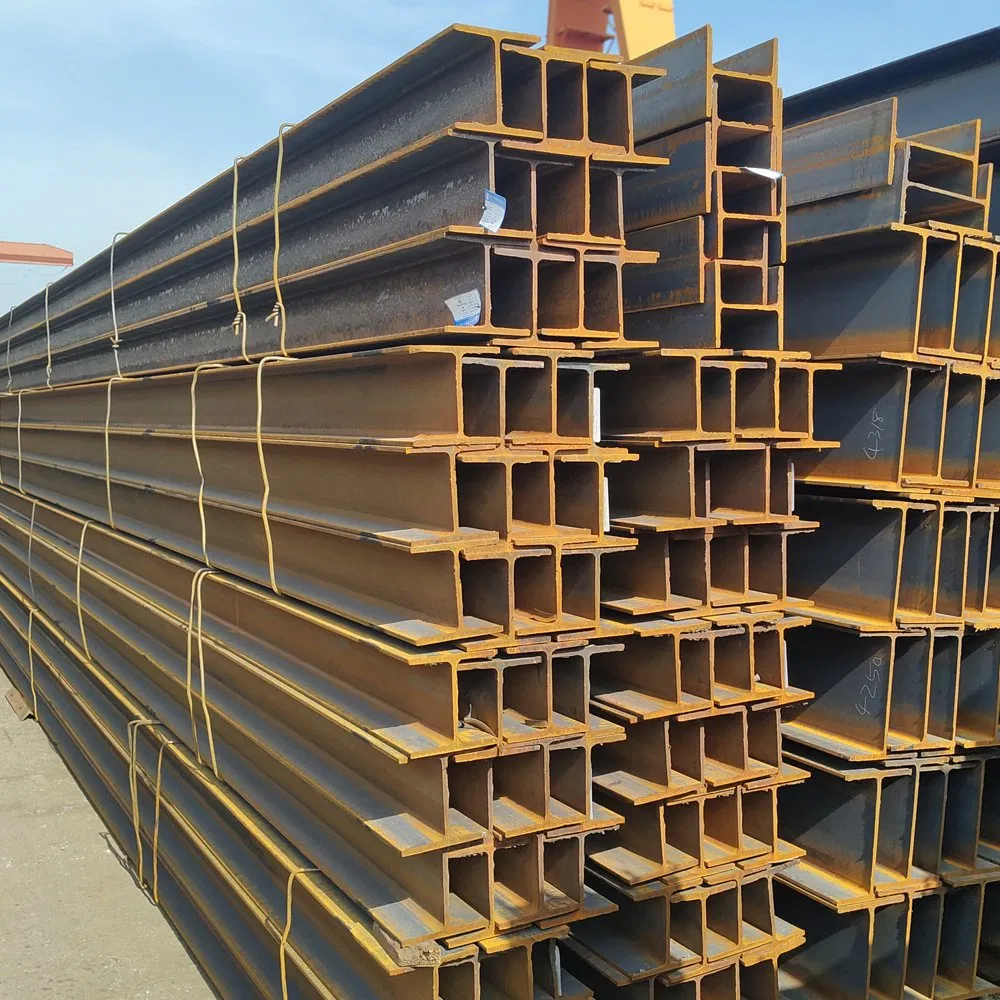 Q235B H Beam for Commercial Building Mezzanine Floor Skywalk Light Steel Structure Custom Length Cutting