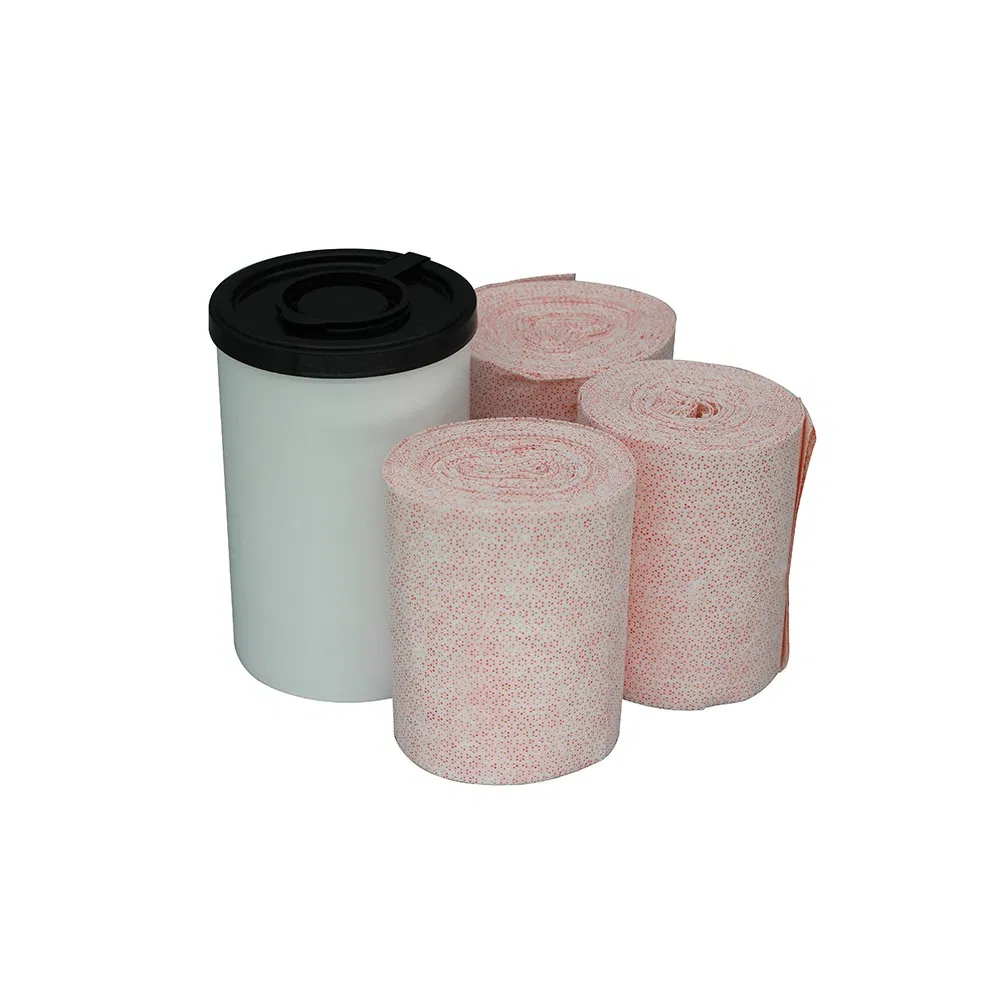 Custom Cleaning Hand Wet Wipes Barrel Heavy Duty Nonwoven Industrial Big Wipes in Bucket Heavy Duty
