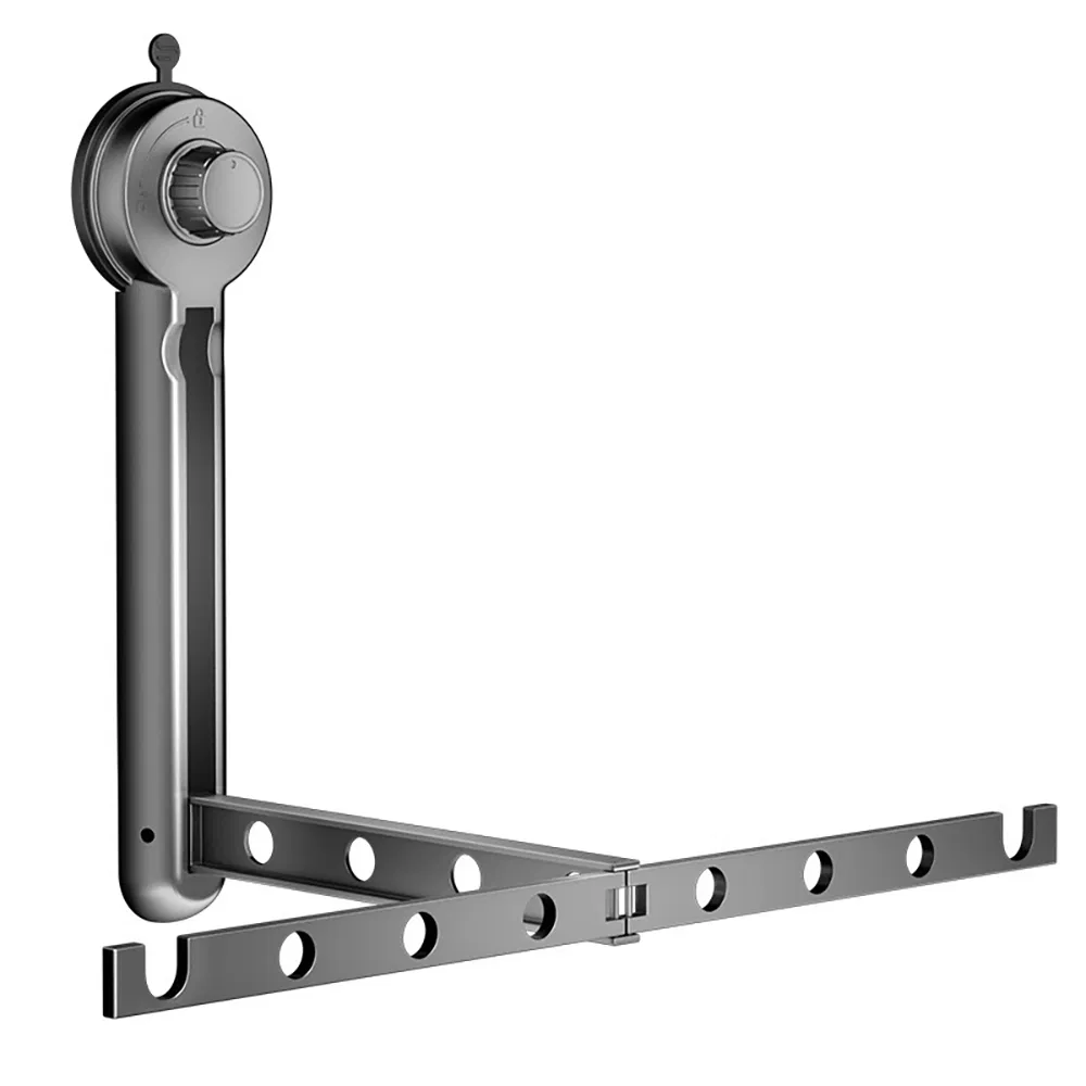 Wall Mounted Folding Clothes Drying Rack Retractable Collapsible Laundry Organizer Bathroom Ez30058