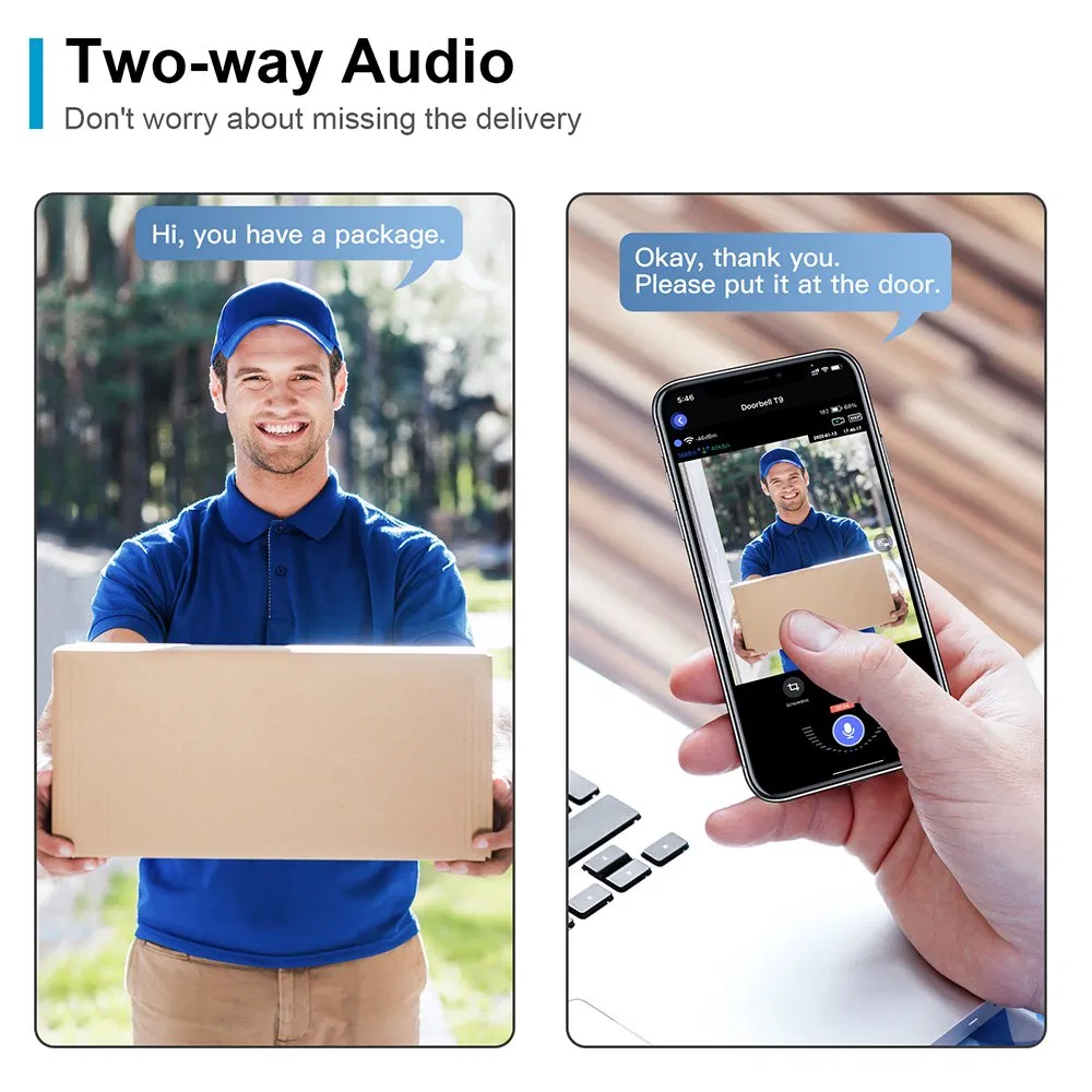 Wireless WiFi Video Door Phone IP Doorbell Intercom System