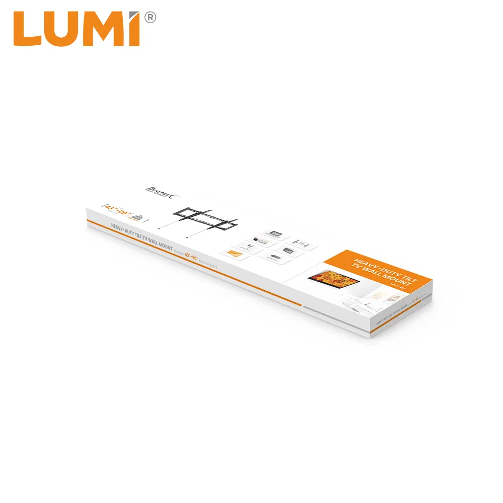 Wholesale OEM ODM 43 to 95 inches TV Bracket Universal Customizable China Factory Heavy-Duty Tilting Adjustable TV Wall Mount with High Quality