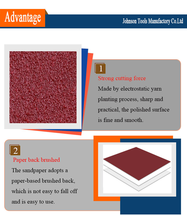 Premium 8 Hole 5 Inch Red Hook and Loop Aluminum Oxide Polishing Sanding Disc for Drywall