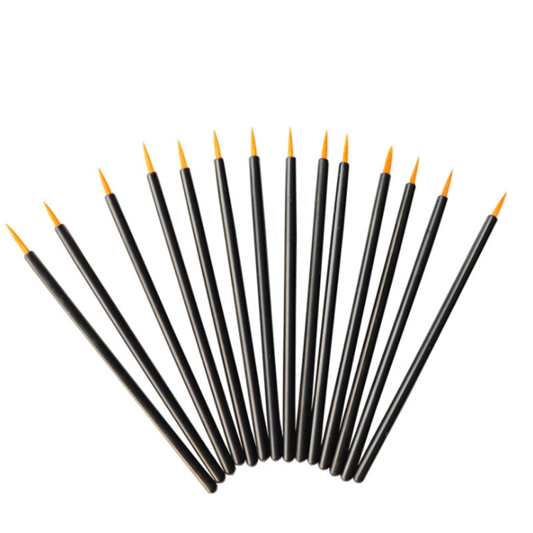 Factory Direct Sales White and Fiber Disposable Eyeliner Brush Lip Liner Brush Eyeliner Wand Applicator