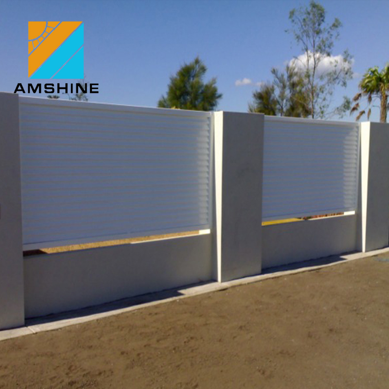 High Quality Wood Grain Sliding Gate Privacy Safety Security Garden Aluminum Fence Panel Metal Aluminum Fence Outdoor