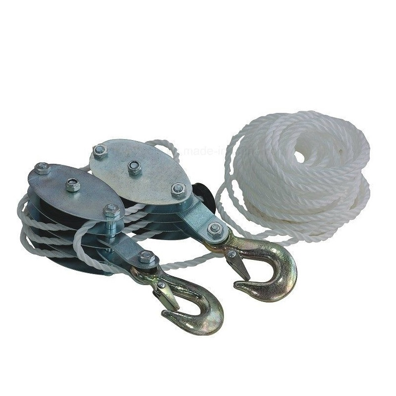 2 Ton Heavy Duty Rope Hoist Pulley Wheel Block