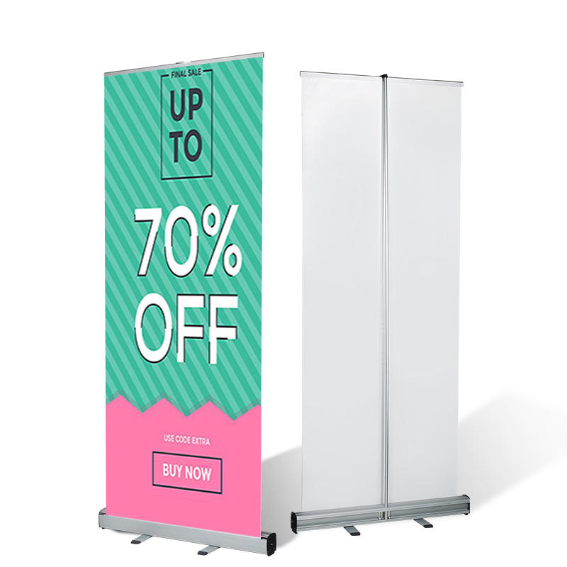 80x200cm New Arrival Portable Retractable Aluminum Roll up Banner Stand for Advertising Trade Show