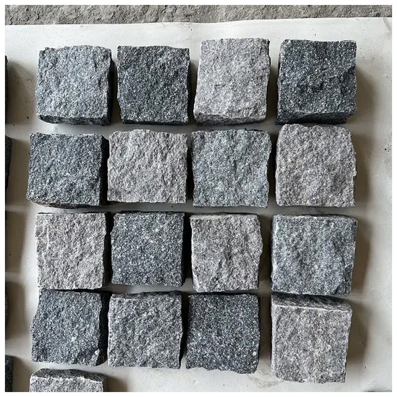 Natural Split Green Porphyry Exterior Cube Pavers