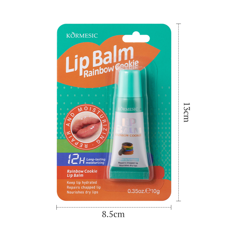 Factory Price Rainbow Cookie Moisture Soften Brighten Nourish Lip Balm