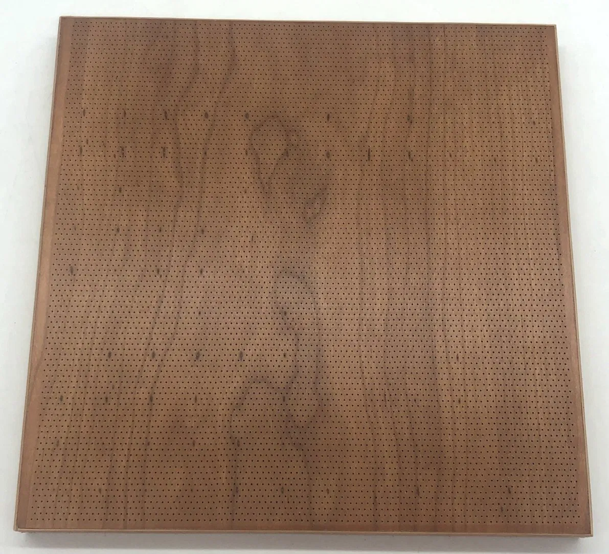 Walnut Veneer MDF 2/2/0.5mm Microperforated Acoustic Wall Panel Sound Absorbing Board
