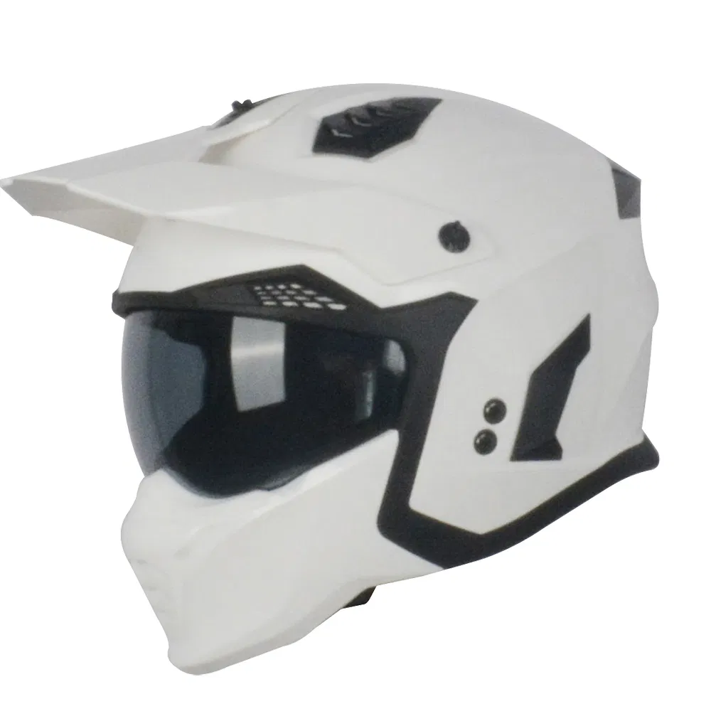 ECE 22-06 Approved Off-Road Motorcycle Helmet with Sun Visor