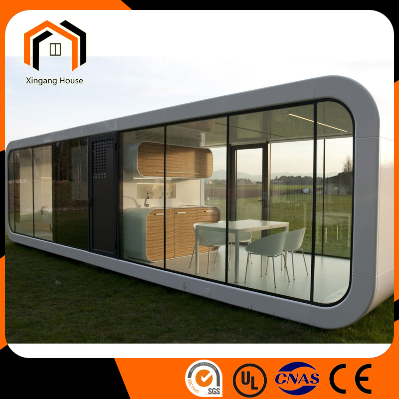 Luxury Flat Pack Portable Garden Room Office Building Prefab Mobile Home Garden Pod Space Capsule House Backyard Apple Cabin
