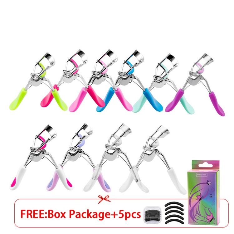 2022 Amazon New Design Wholesale Eyelashes Colorful Eye Lash Curler Cosmetic Tools Private Label Custom Logo Eyelash Curler