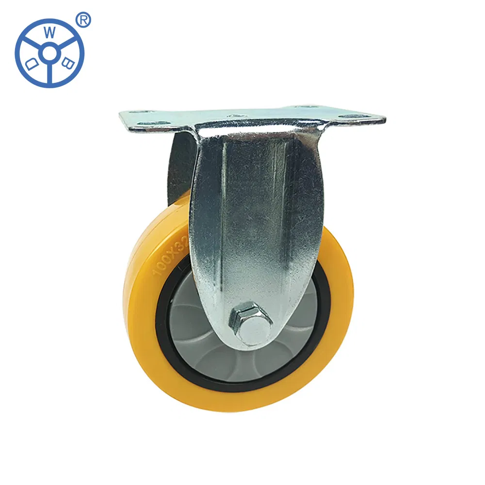 Industrial PU Caster Wheel Roller 4 Inch