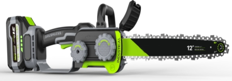 Gardening Tools Lithium Battery Electric Rechargeable 12'' Cordless Chain Saw