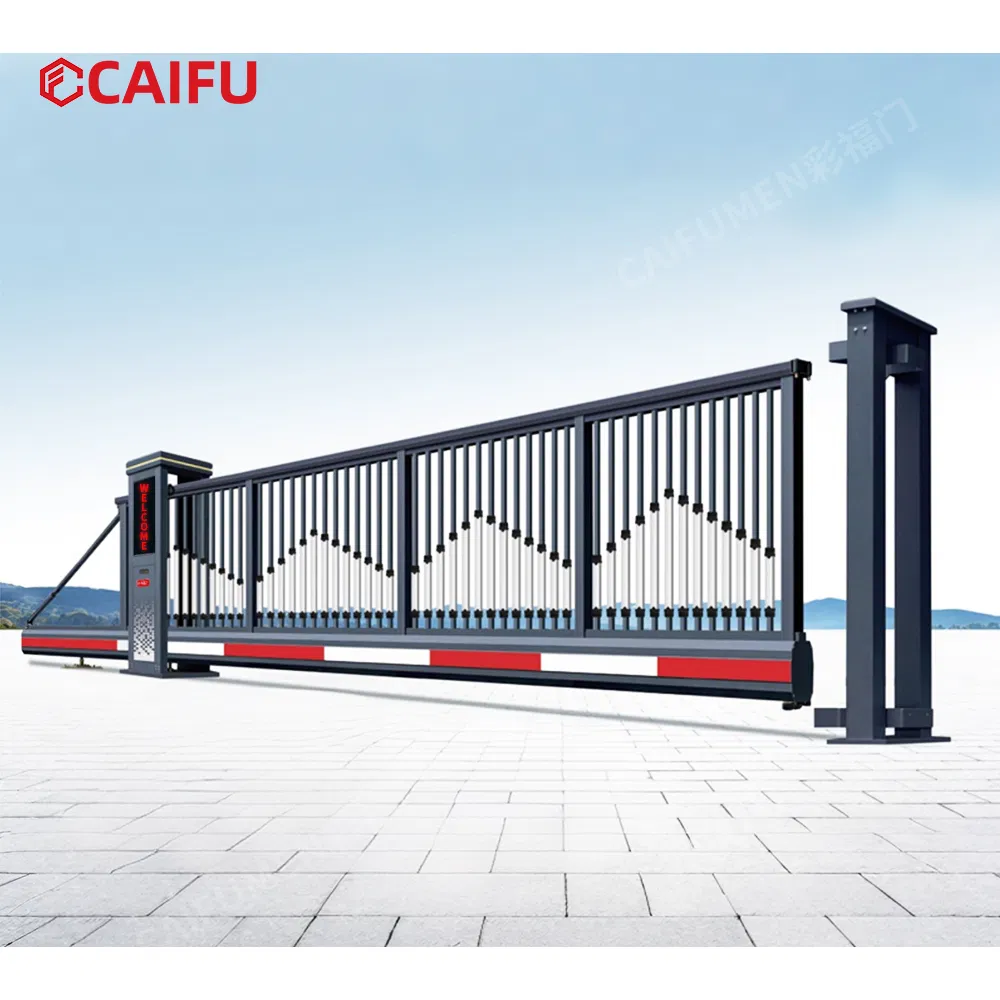 Cantilever Sliding Gate Aluminum Alloy Industry Self-Supporting Electric Automatic Gate Outdoor