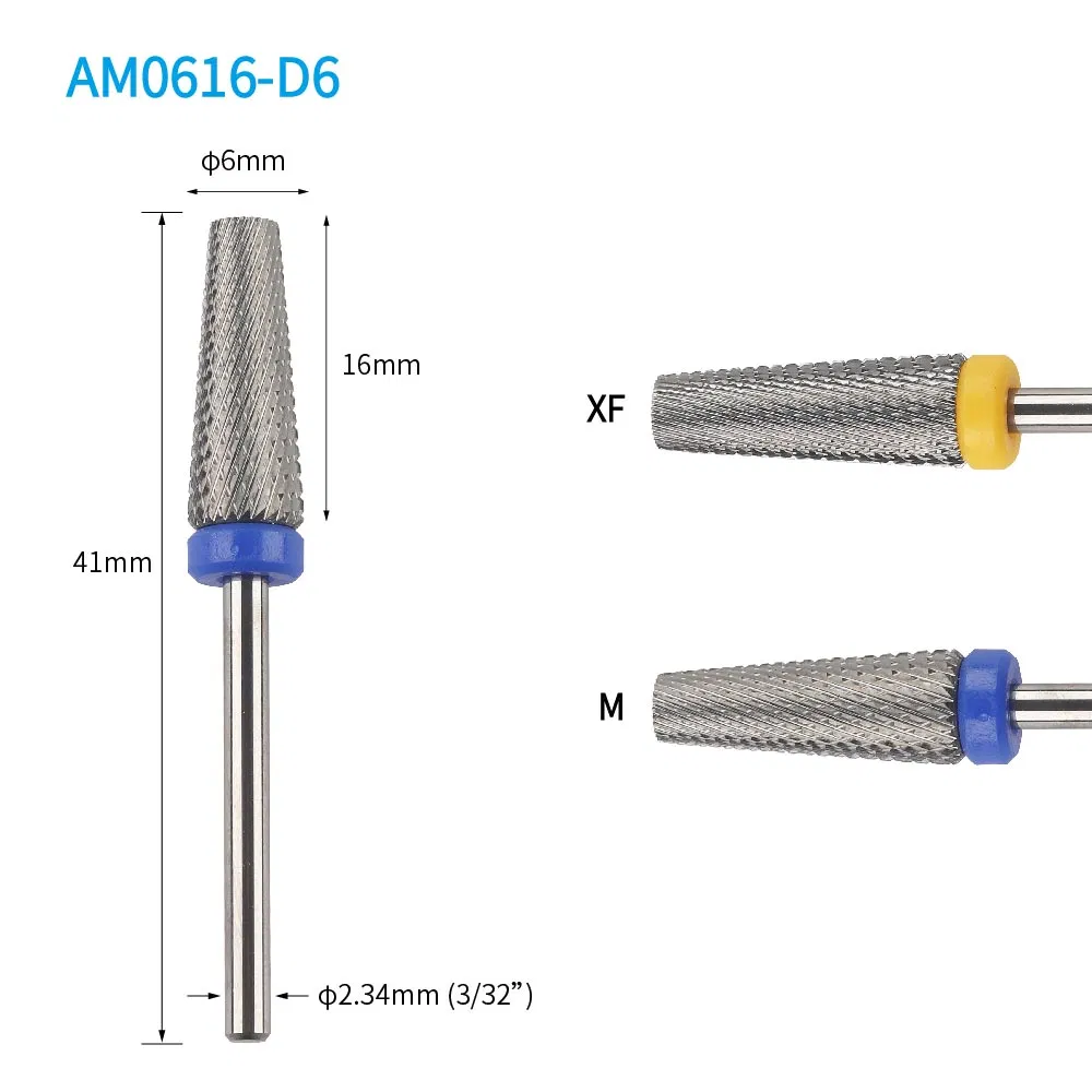 Long Taper Barrel Two Direction Carbide Nail Drill Bit
