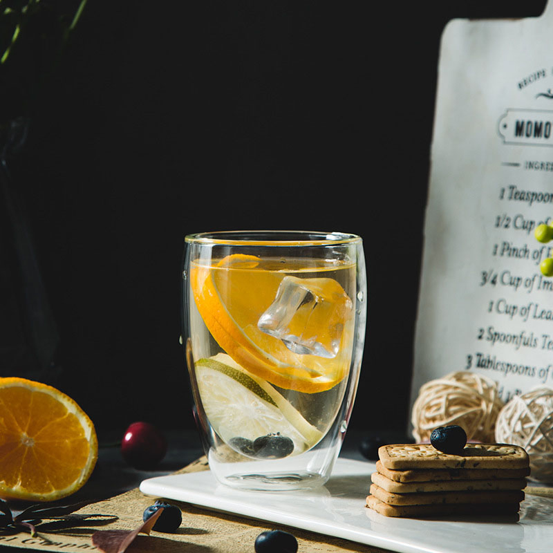 Wholesale Transparent High Borosilicate Household Double-Layer Insulated Glass Cups