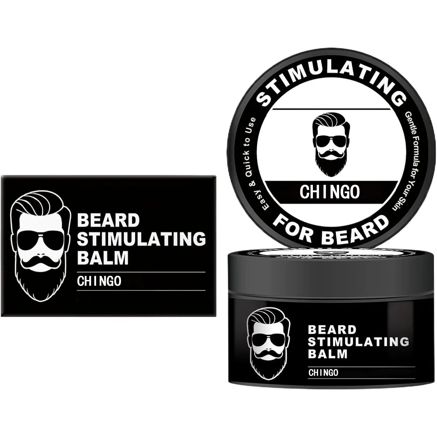 Premium Natural-Ingredient Enriched Beard Balm for Accelerated Healthy Follicle Stimulation