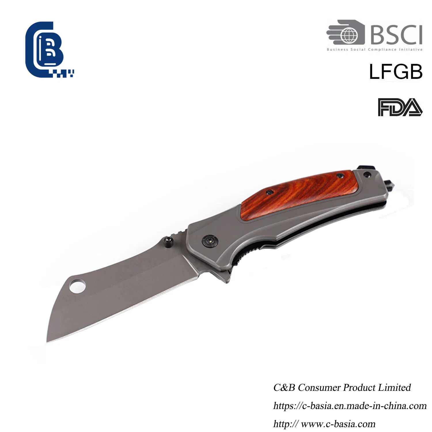 Folding Outdoor Camping Survival Tactical Pocket Knife, Hunting Combat Knife