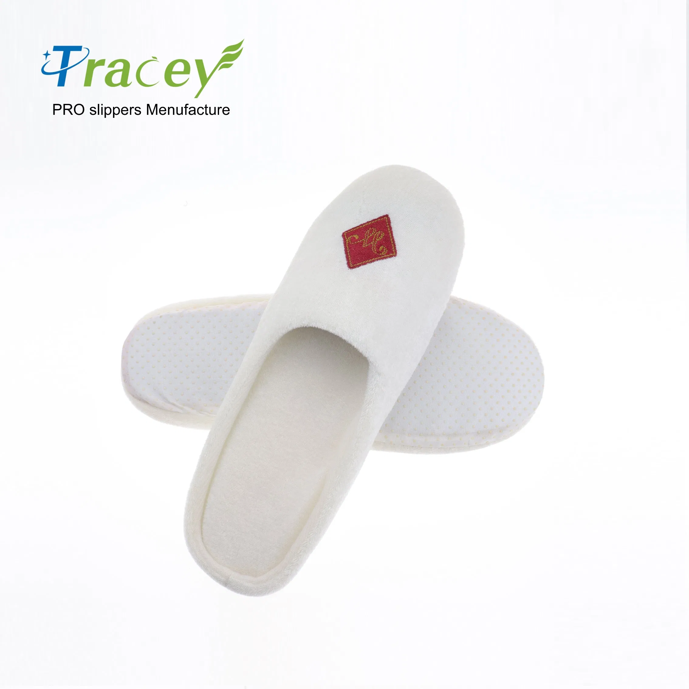 Custom Logo Five-Star Household Coral Fleece Slippers Disposable Slippers Hotel Slippers