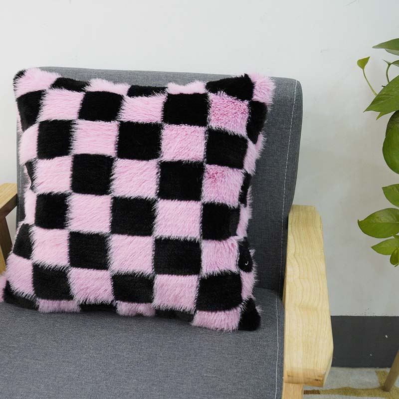 Polyester Jacqurd Fake Fur Cushion of Cover of Pillow Case Seat Cover