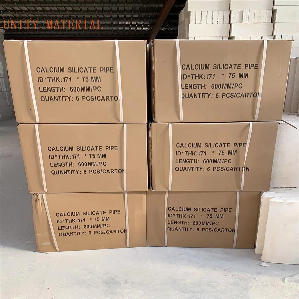 240 250 260 Kg/M3 650c High Temperature Thermal Insulation Calcium Silicate Section Tube