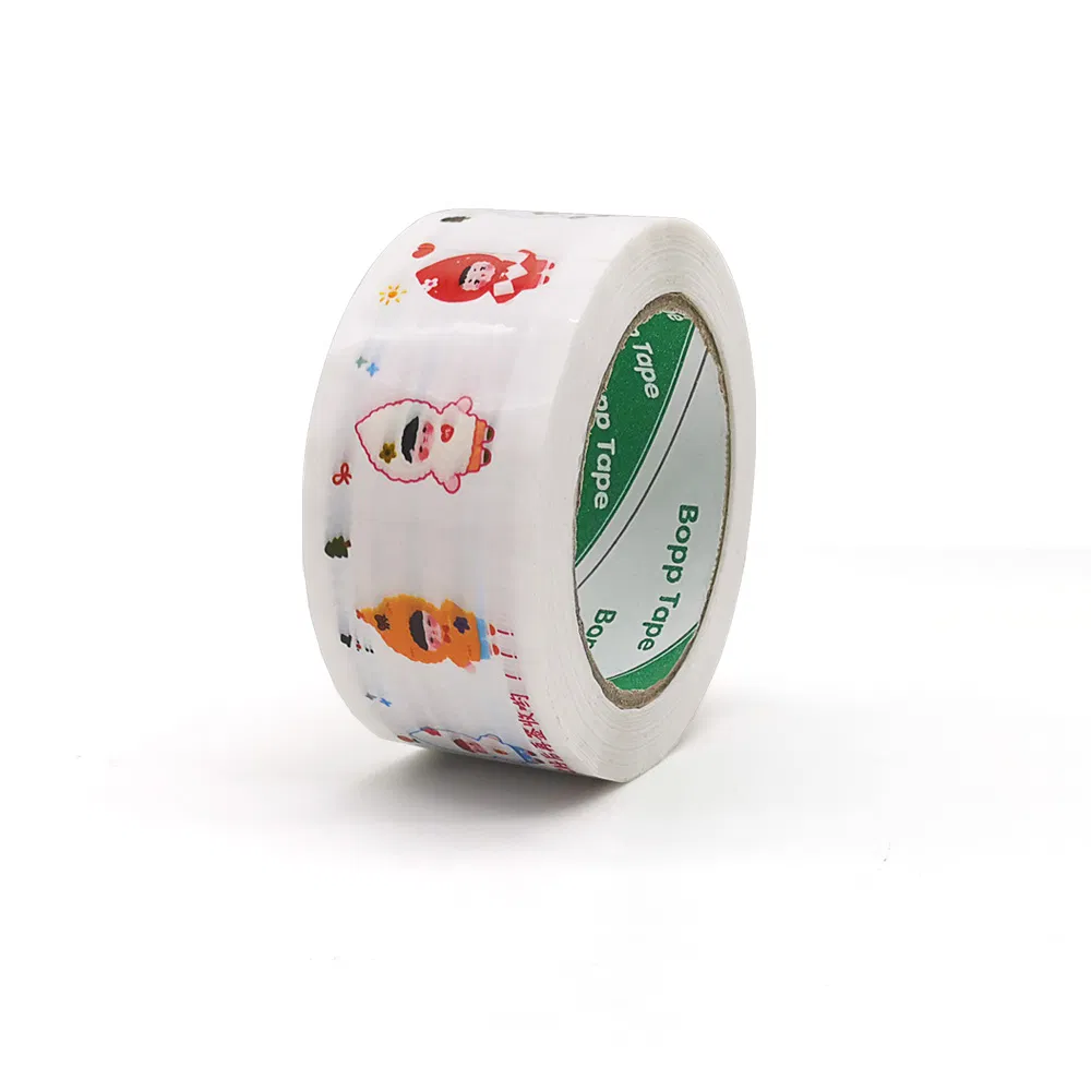 Customized Logo Acrylic Super Clear No Noise Silent BOPP Packing Tape with BSCI Certificate