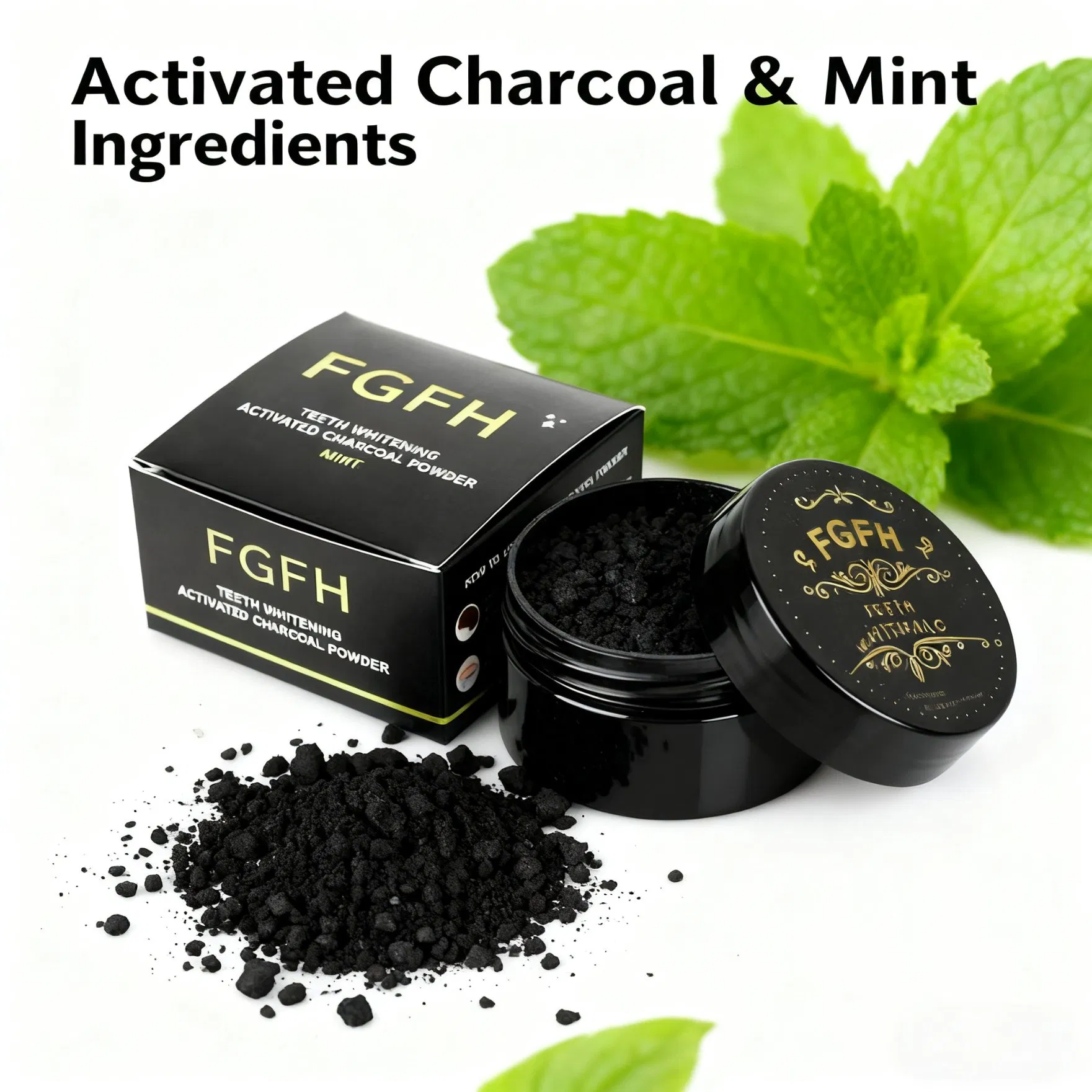 Activated Charcoal Tooth Powder with Charcoal Teeth Whitening Powder