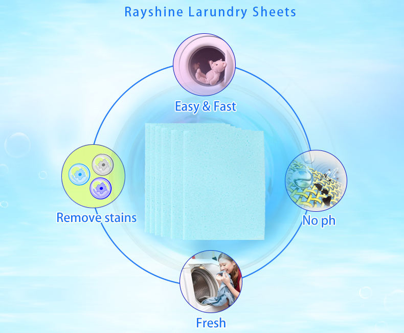 Eco-Friendly Biodegradable Pure Natural Plant Laundry Detergent Sheet/Strips