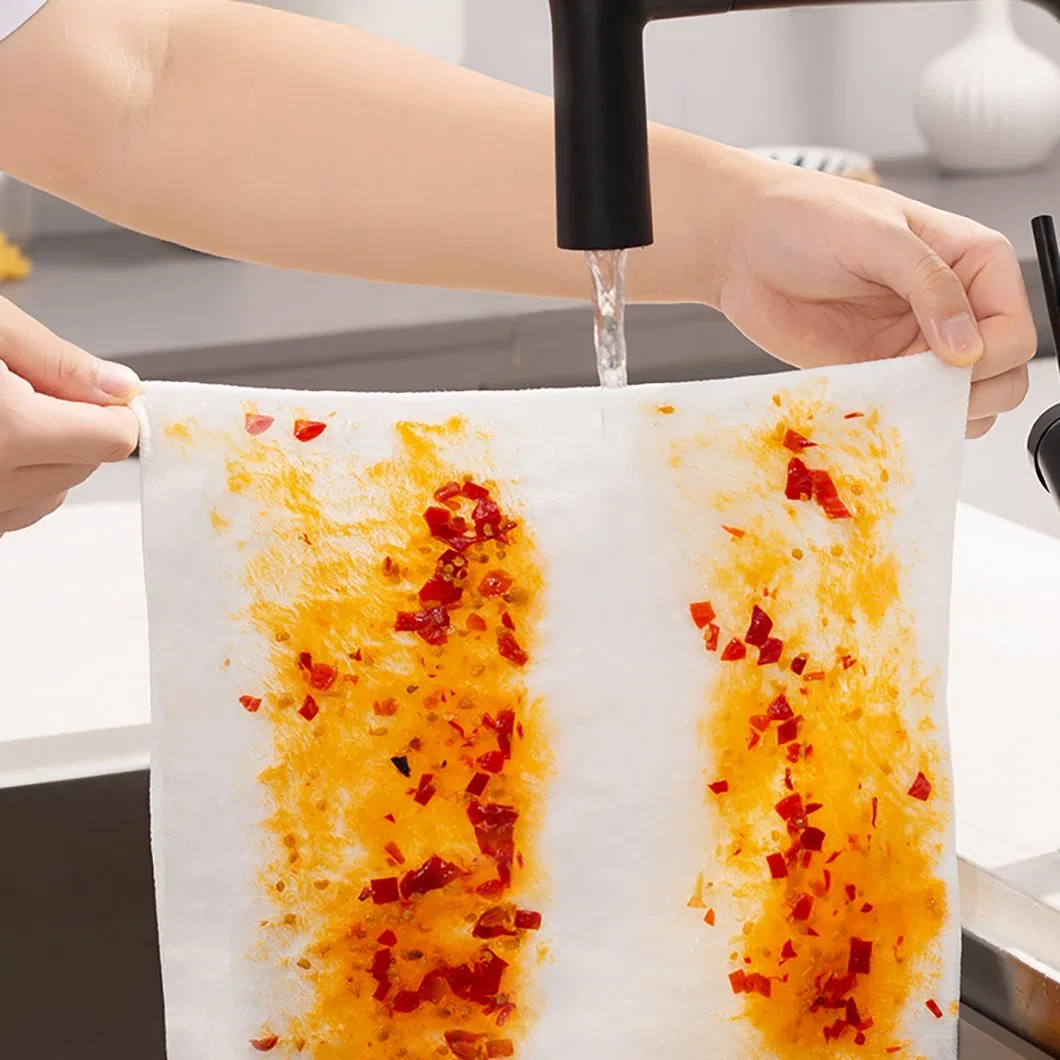 Bamboo Kitchen Dish Towels for Easy Remove Stains Oil Free Kitchen Dish Cloth