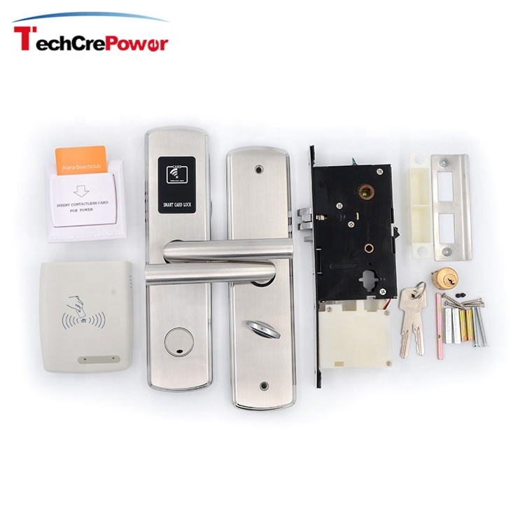 E601 Electronic Smart RF Card Swipe Door Lock System Stainless Steel Hotel Room Lock