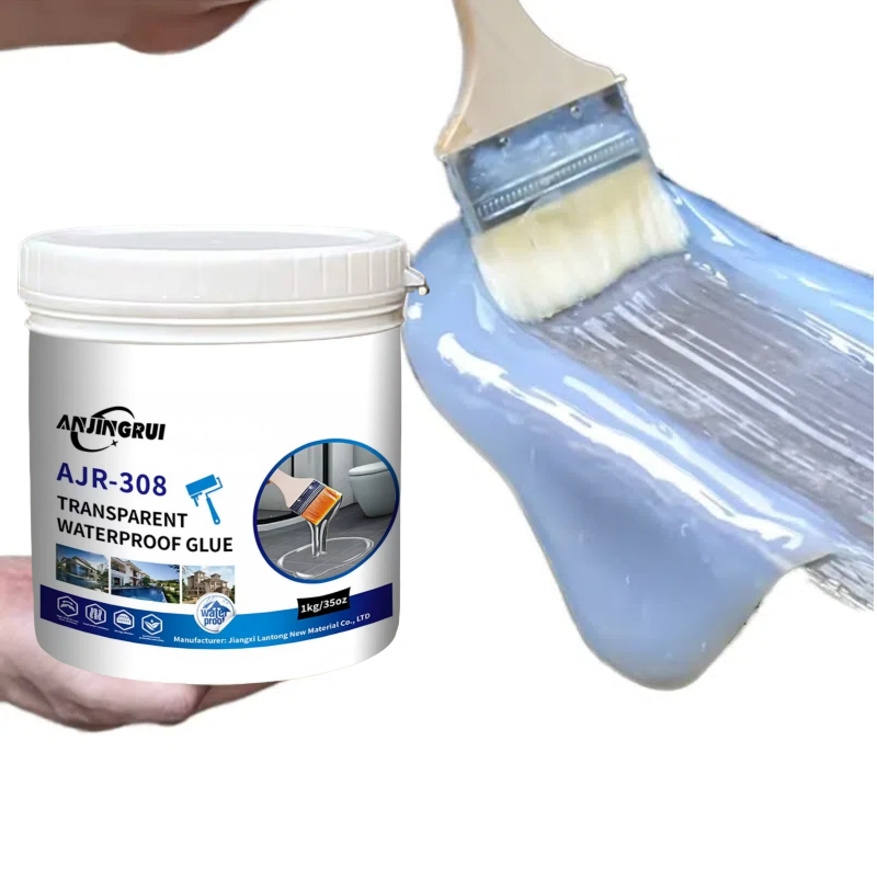 Heat-Resistant Ultraviolet-Resistant Liquid Transparent Acrylic Waterproofing Coating for Bathroom Pool Window Sills Tile Gaps