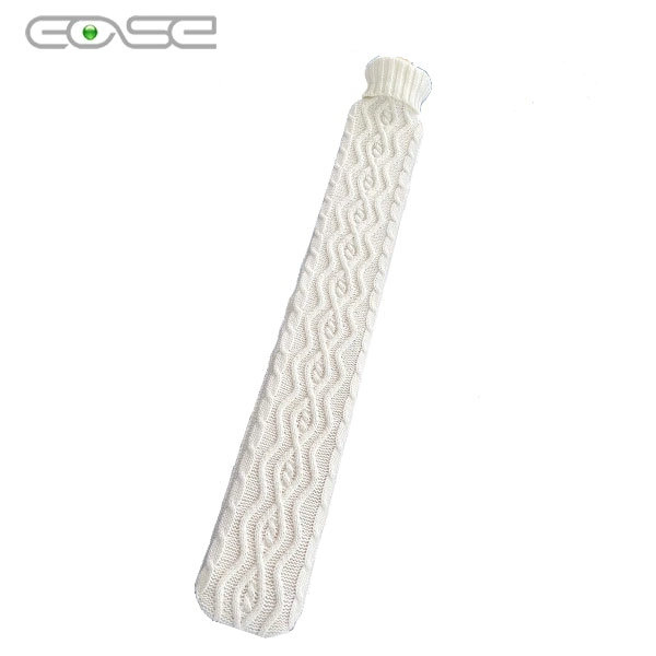 Soft 75cm Cable Knit Hot Water Bag for Instant Warmth