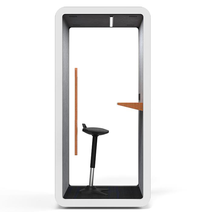 Soundproof Phone Booth: Aluminum Frame with Double-Glazed Glass Design