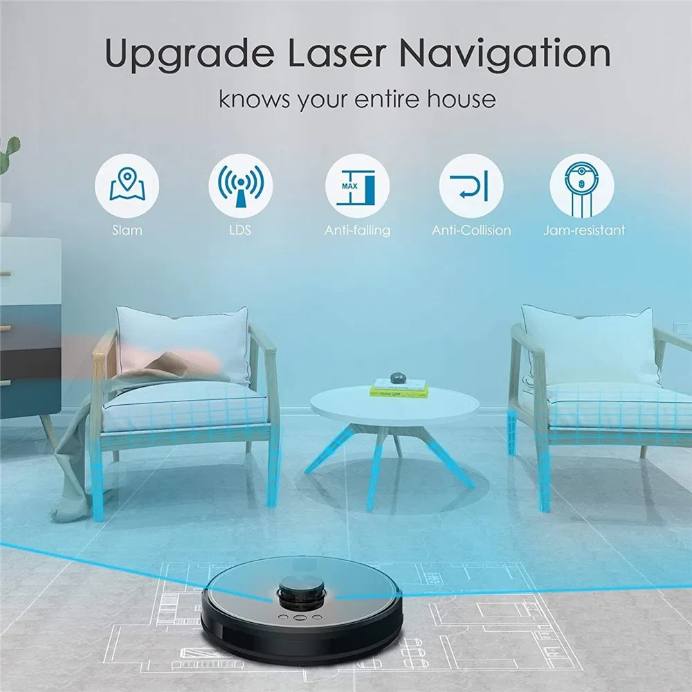 Smart Camera Robotic Vacuum Cleaner Automatic Sweeping Vacuum Cleaner for Pet Hair Carpet Hard Floor