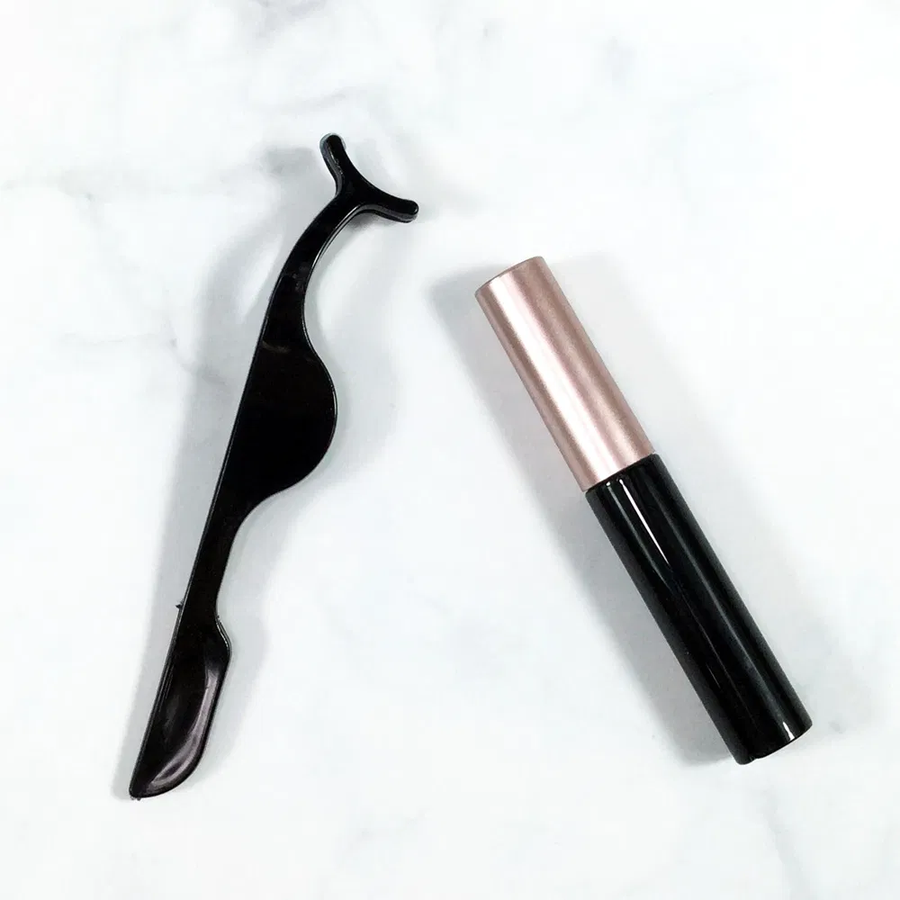 Professional Magnetic Mink Human Hair Eye Lash Kit Eyelash Set Premade Fan False Lash Extension Tool