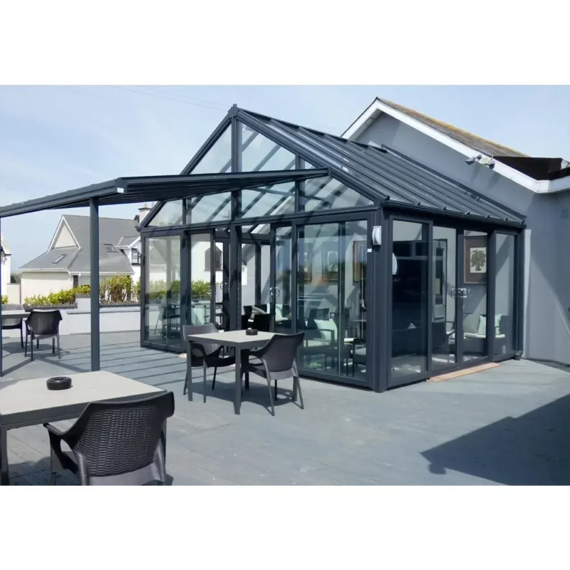 4 Season Free Standing Sunroom Sun Room Mobile Glass House Aluminum Alloy Sunrooms