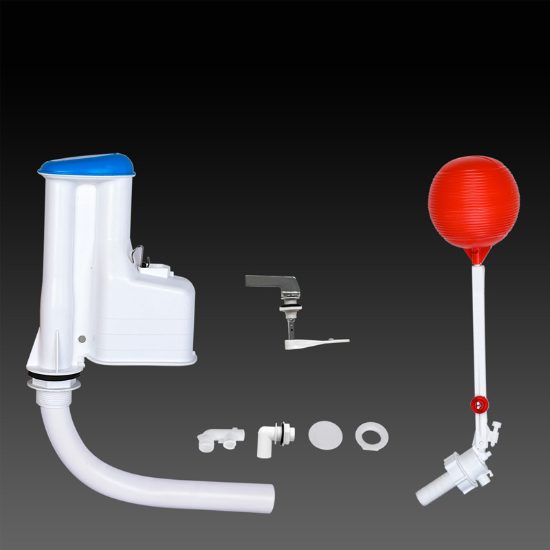 Toilet Flush Mechanism Kj-537, 538, 539, 540 Two-Piece PP High Quality Toilet Cistern Fittings Ball Valve