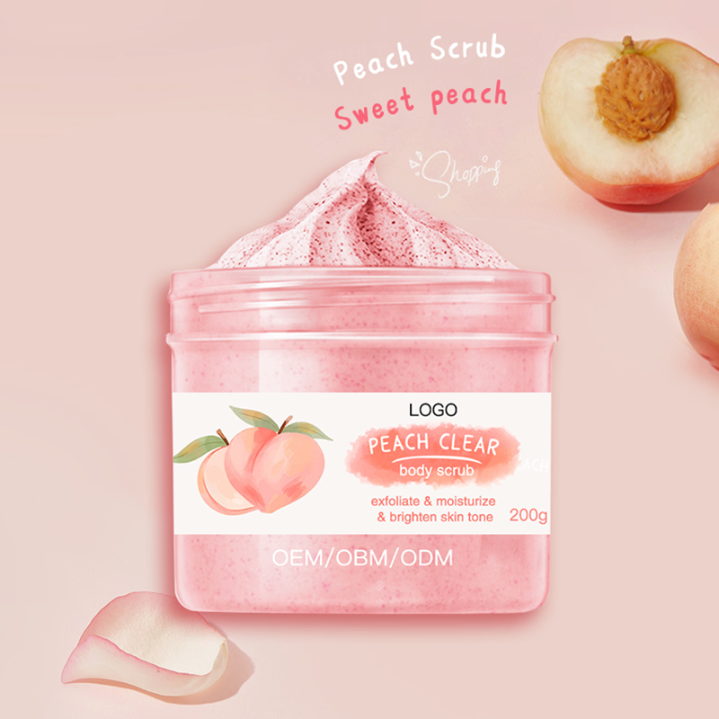 Body Scrub Body Care Custom Private Label Moisturizing Peach Exfoliating Body Scrub