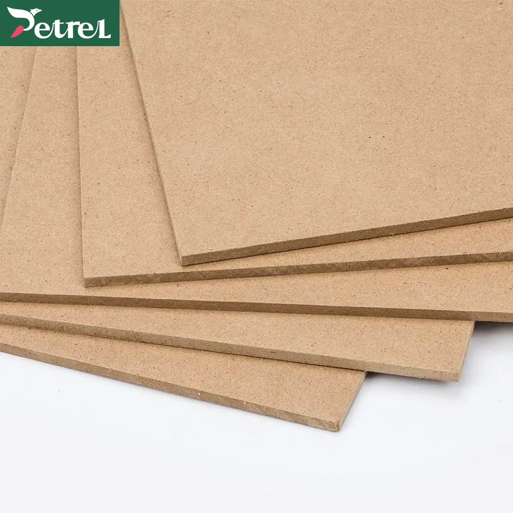 Professional Supplier Large Size MDF Board 1220*2745mm 1830*2440 Plain Melamine Board