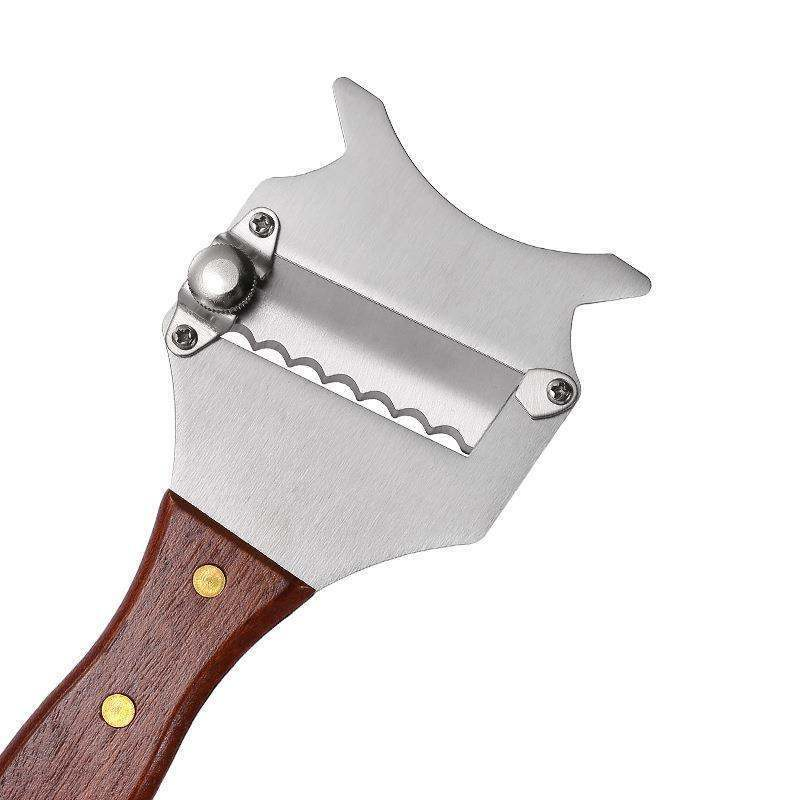 Stainless Steel Truffle Knife with Wooden Kitchen Supplies Appliances Storage