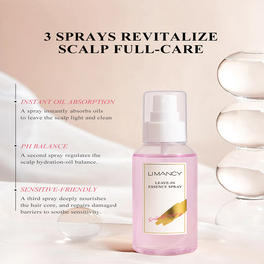 Scalp Revitalizing Leave-in Spray for Itch Relief and Oil Control