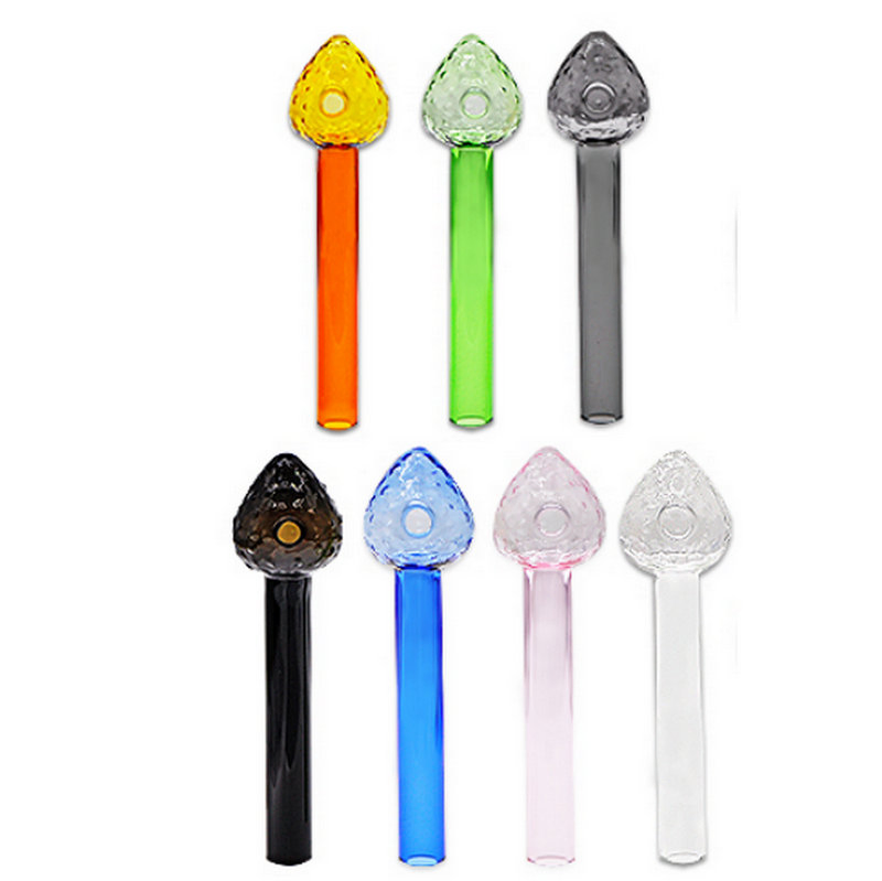 Strawberry Glass Oil Burner Pipe Sweet Puff Crack Smoking Water Pipe