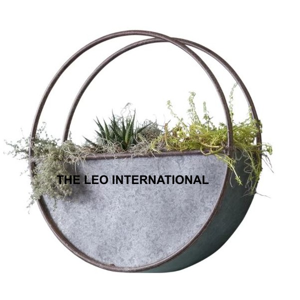 Кашпо садовое металлическое для дома улицы