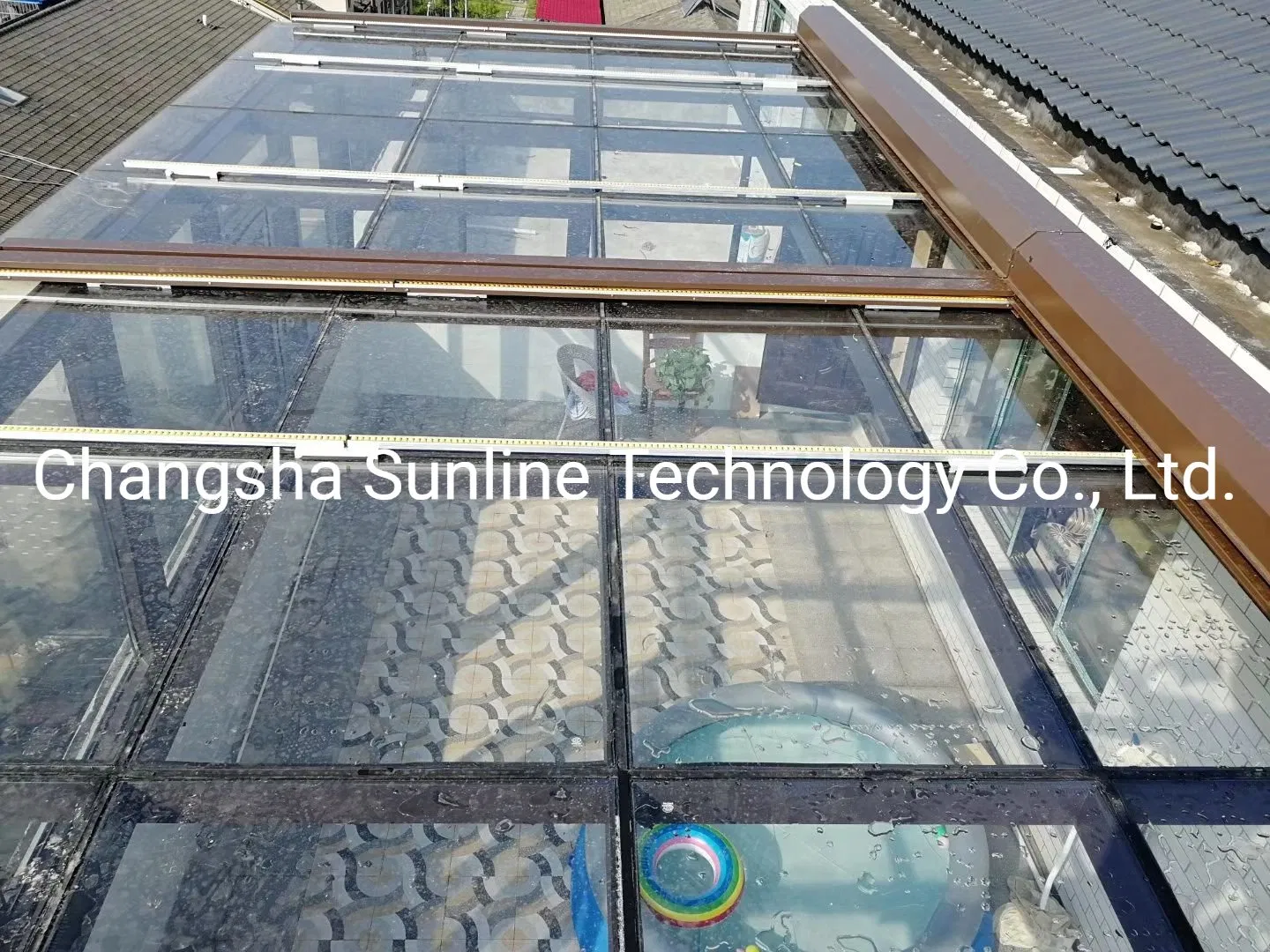 Horizontal Roof Aluminium Roller Shutter Automatic Retractable Aluminum Skylight Awning