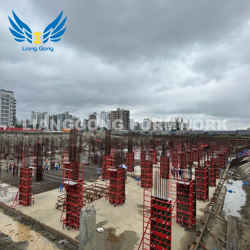 Steel Frame Panel Formwork with Plywood for Wall Construction