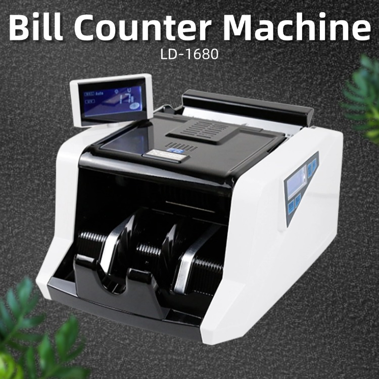 LD-1680 Commercial Grade Money Counter With High Speed Recognition Sort Print Add Batch
