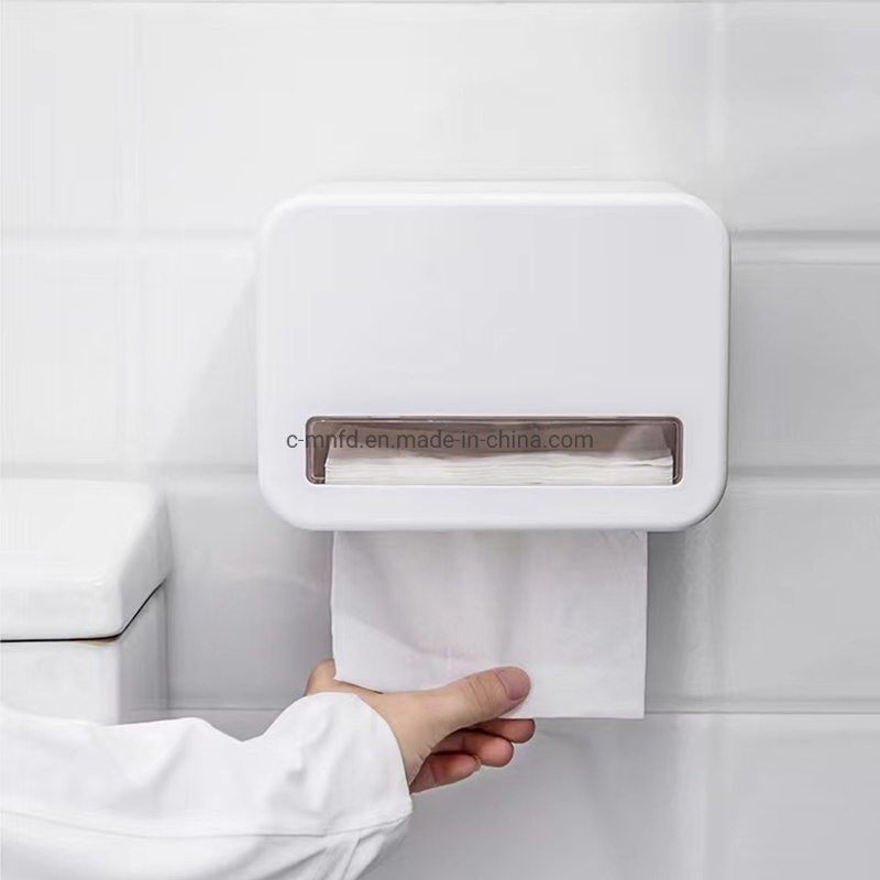 Hotel Home Seamless Plastic Paper Dispenser with Visible Window