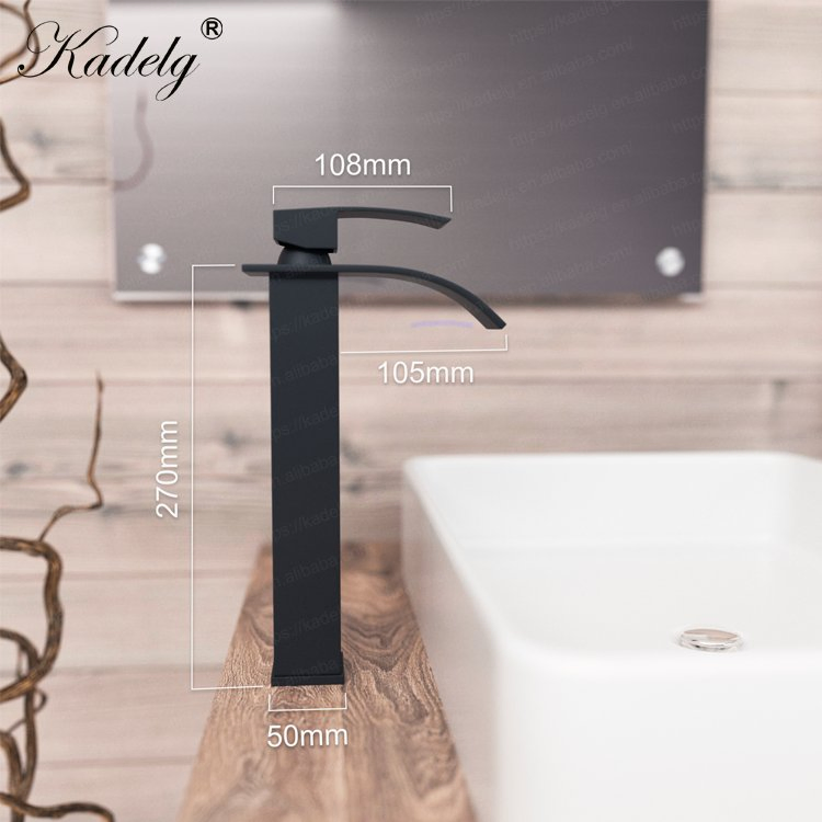 Stylish Matte Black Single Handle Bathroom Sink Faucet for Modern Homes